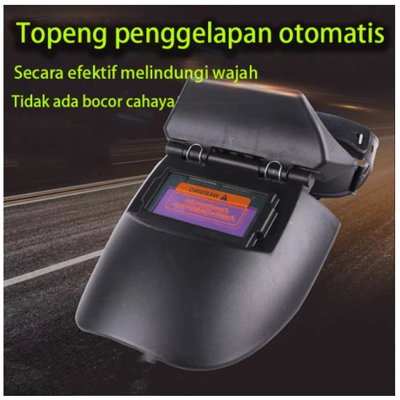 TOPENG LAS OTOMATIS 1009/Xenon Topeng Las Auto Darkening Kedok Helm Las Otomatis Gelap