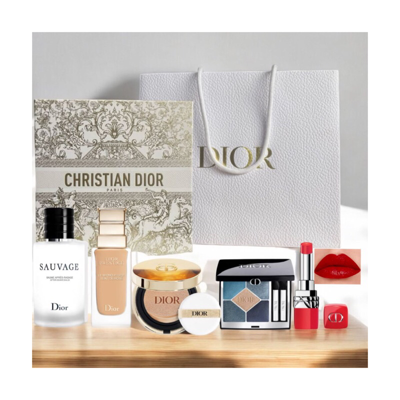 

Dior Gift Set Full Size isi 5item + Hard Box Christmas & Paper bag