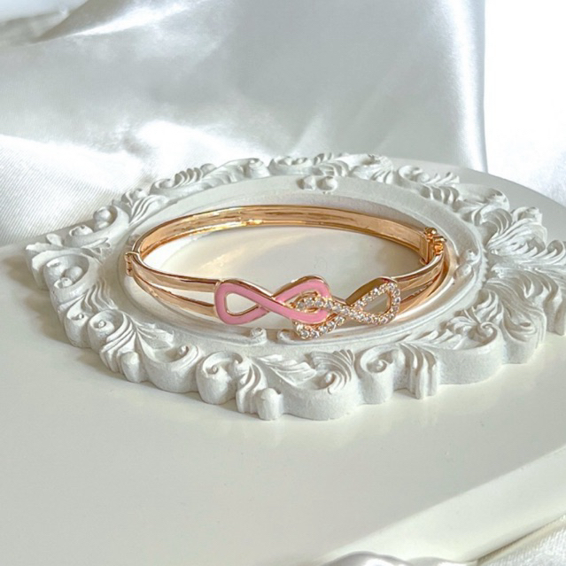 Gelang Silver Lapis Emas Infinity