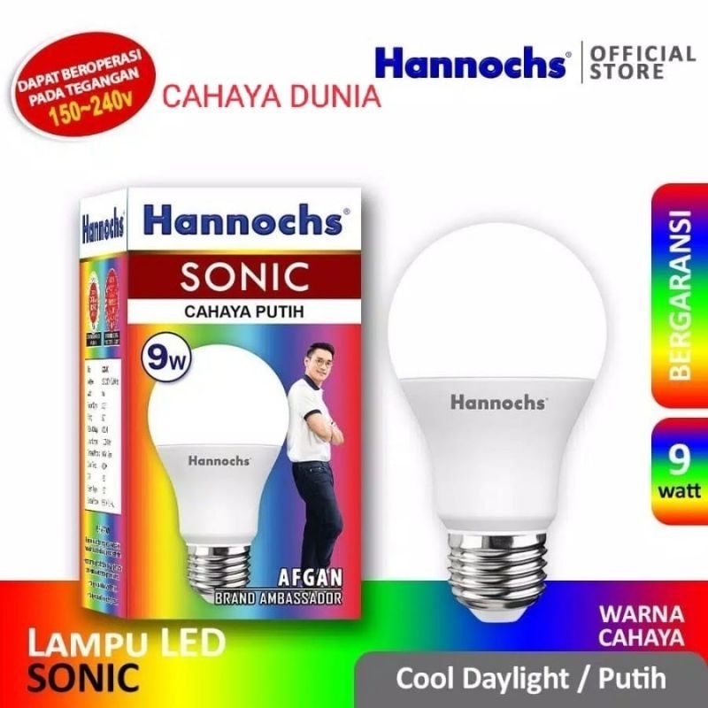 Hannochs LAMPU LED 9watt(putih)