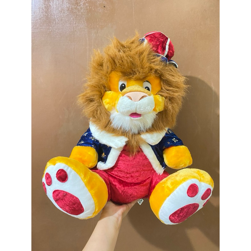 Boneka Karakter King Leo size 52cm Original / Boneka King Lion / Boneka Raja Singa / Boneka Singa Be