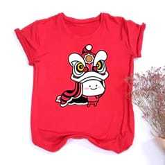 Herlin Collection-Kaos Couple Keluarga IMLEK/SINCIA 2025 Pentol Barongsai -Year Of Snake CNY
