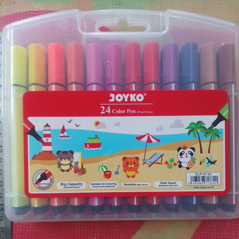 

colour pen 24 warna. clp 57 24. merk joyko