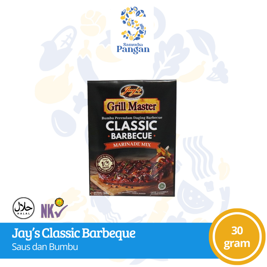 

Jay's Classic Bumbu Marinasi Barbeque Jays 30 gram