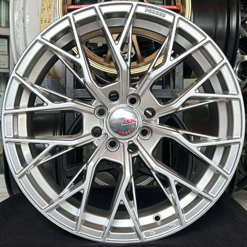 VELG MOBIL RING 17 - VELG VE ZEN AGOTADASON R17X7.5 PCD 8X100/114.3 ET 38 WARNA HYPER SILVER