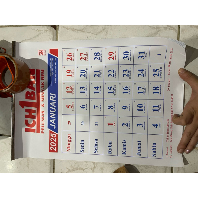 

kalender bulanan ichiban 2025