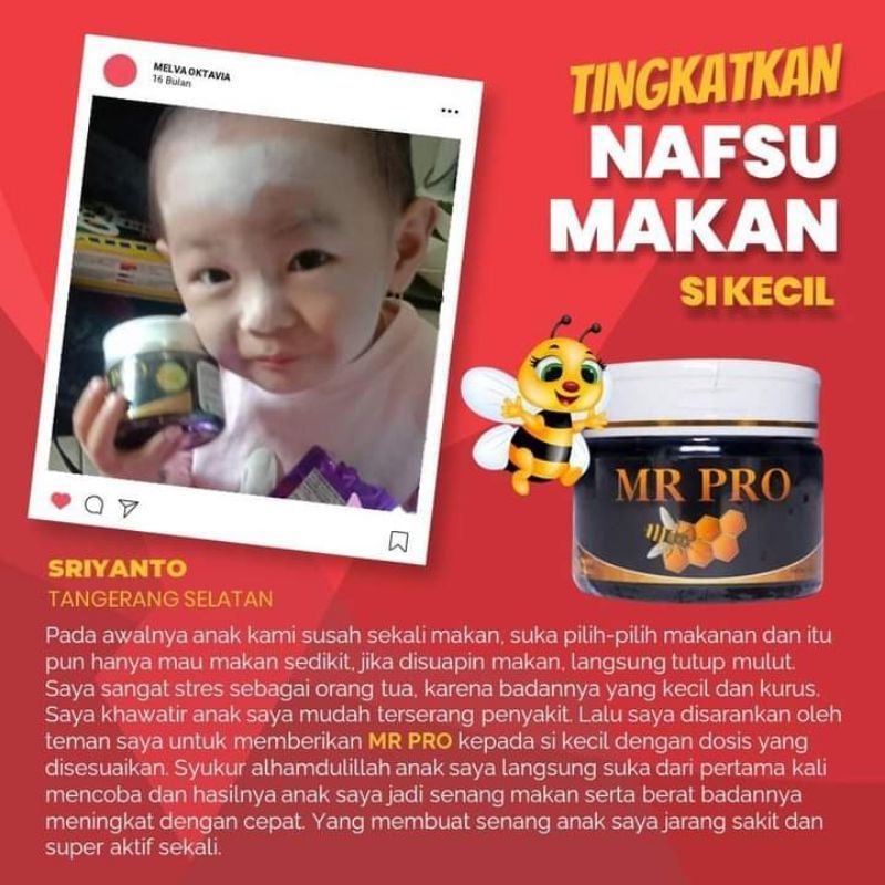 

(PALING MURAH) PROMO 9.9 _ MR PRO PENGGEMUK BADAN ORIGINAL HWI 1000% _ Madu Kesehatan Halal BPOM _ madu anak _ madu anti kanker