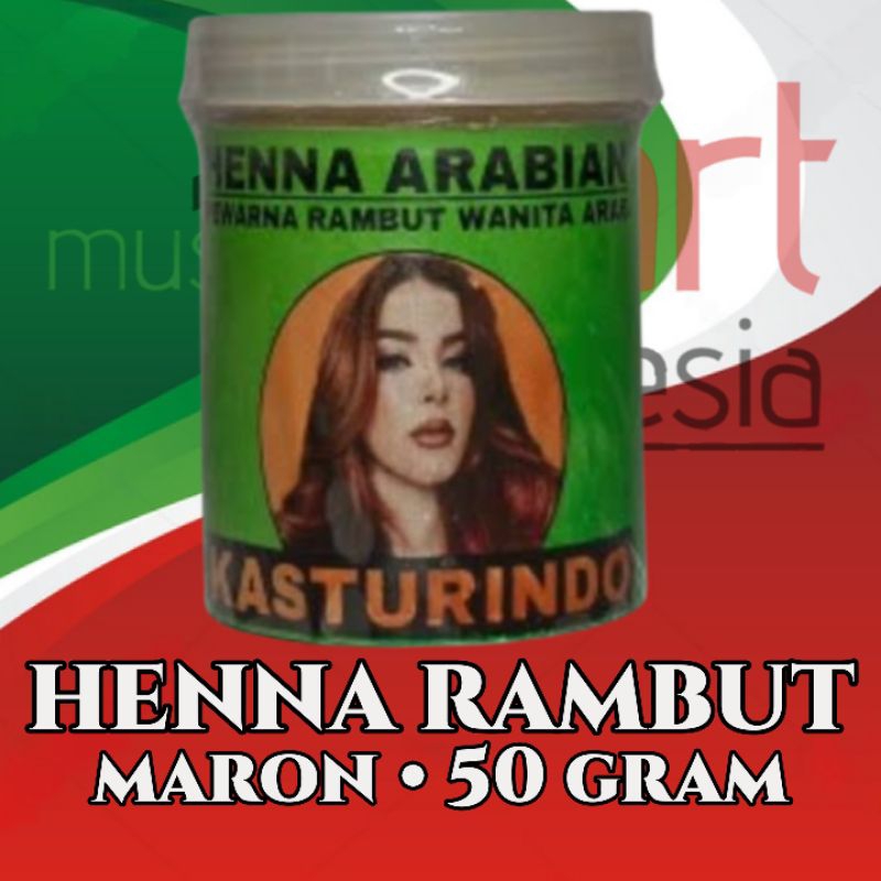 Henna Hair Arab - Pewarna Cat Rambut Merah Marun