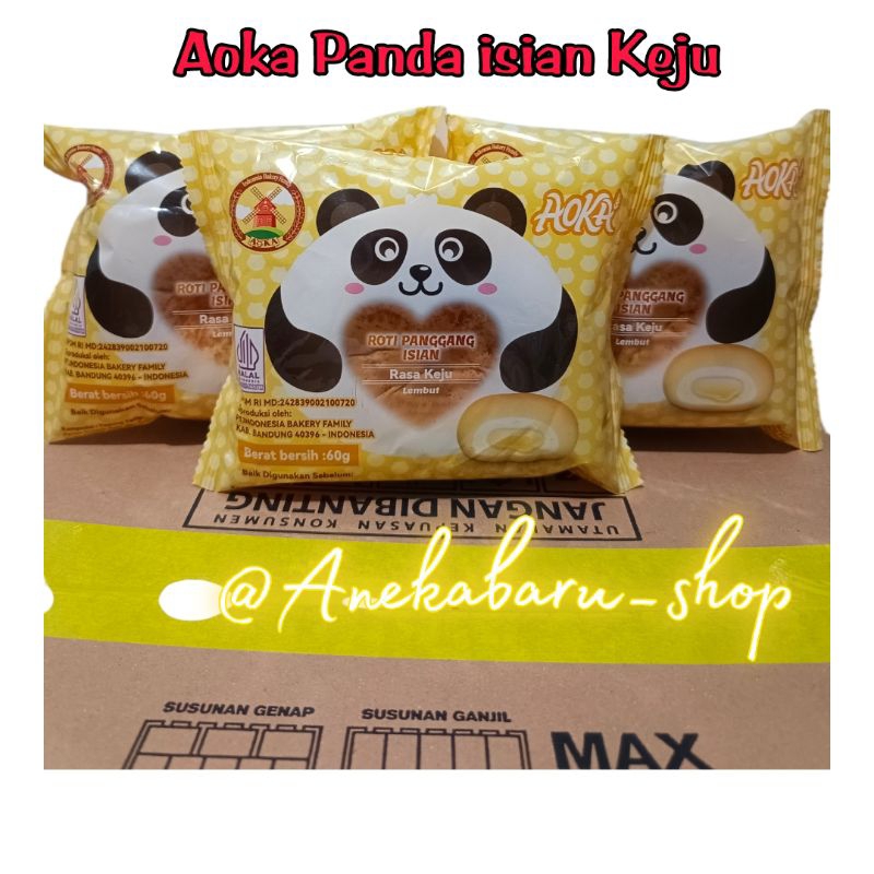 

RB ROTI AOKA ALL NEW VARIANT Panggang Isian PANDA 60g ( 1 DUS / 60 PCS )