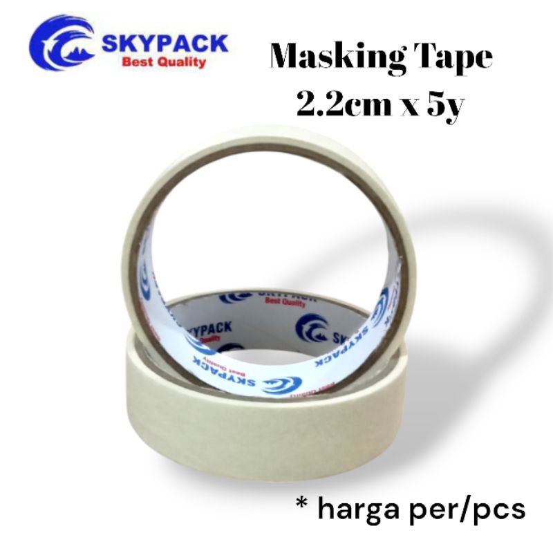 

SKYPACK Masking Tape 2.2cm x 5y Isolasi Kertas 22mm x 5yard
