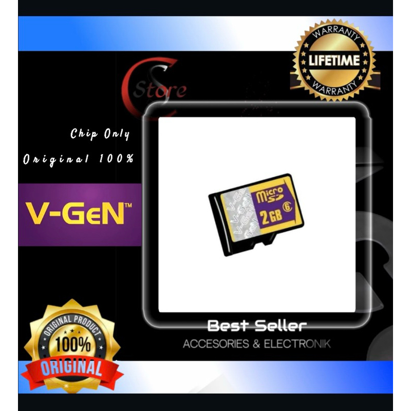 MICRO SD V-GEN 2GB (CHIP ONLY) ORIGINAL 100% - HARGA TERBAIK MICRO SD