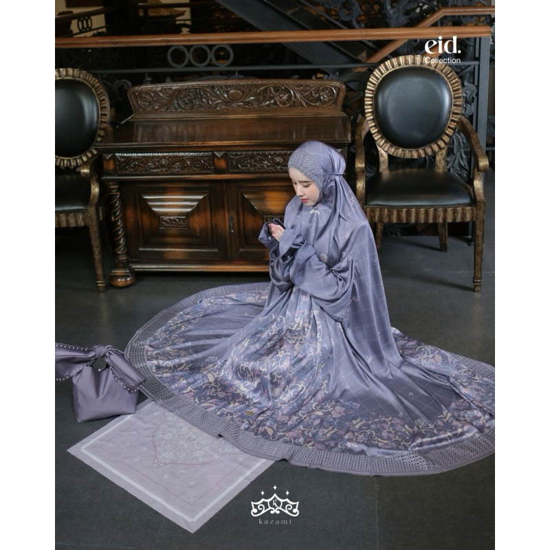 FREE SAJADAH DAN TAS TELEKUNG AINUN VERSI PRINTING || MUKENA AINUN