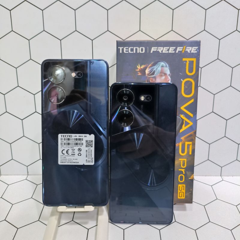 Tecno Pova 5 Pro 5G Ram 8/256GB Hp Second Bekas Fullset