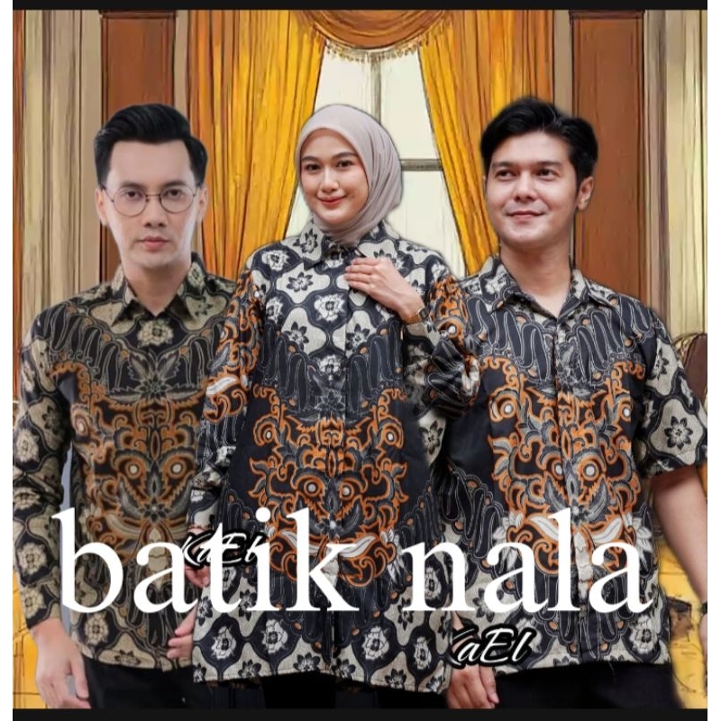 MOTIF TAWON  BAJU BATIK COUPLE PASANGAN SIZE M L XL XXL