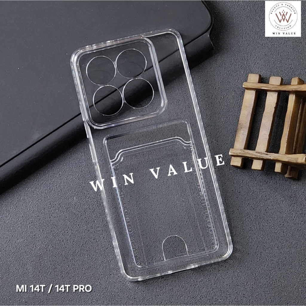 Xiaomi 12 Pro Xiaomi 14T Xiaomi 14T Pro Clear Card Case Slot Kartu Case Xiaomi 12 Pro Xiaomi 14T Xia
