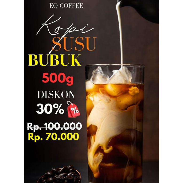

Ice Coffee Milk Kopi Susu - 1000gr | Biji Bubuk Kopi Susu Arabika | Commercial Coffee - Best Seller