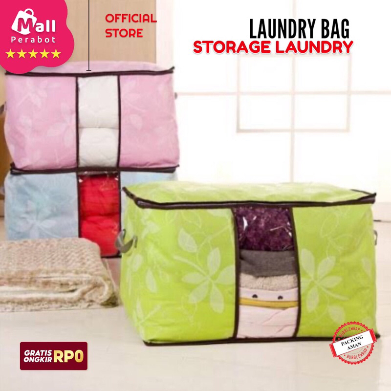 Mall Perabot | Tas Organizer Handuk Sprei | Laundry Bag Serba Guna | Tas Penyimpanan Pakaian