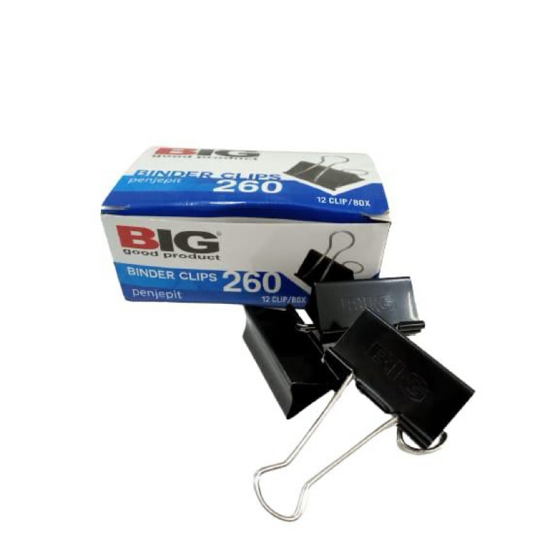 

BINDER CLIP/KLIP PENJEPIT KERTAS MERK BIG 260 (12PCS/PACK) NEW!!!