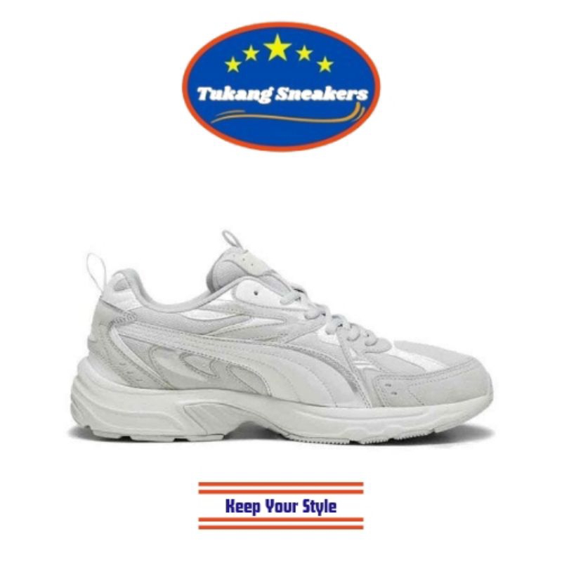 Sepatu Sneakers Unisex Puma Milenio Tech Suede - Grey PMA393489-02
