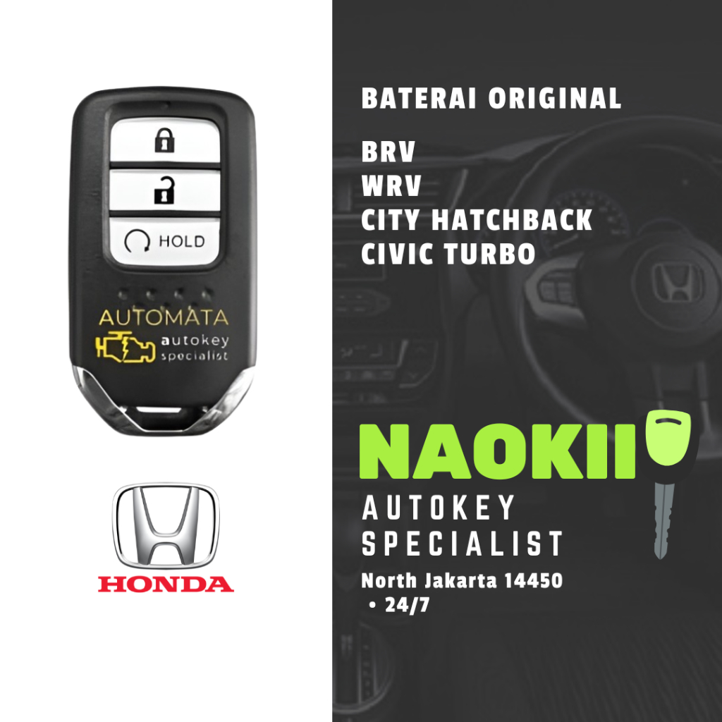 Baterai Kunci Mobil City Hatchback