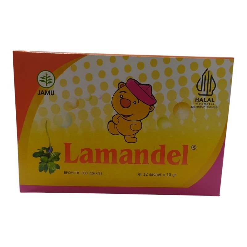 LAMANDEL 12Sachet Mengobati Amandel Dan Radang Tenggorakan Anak