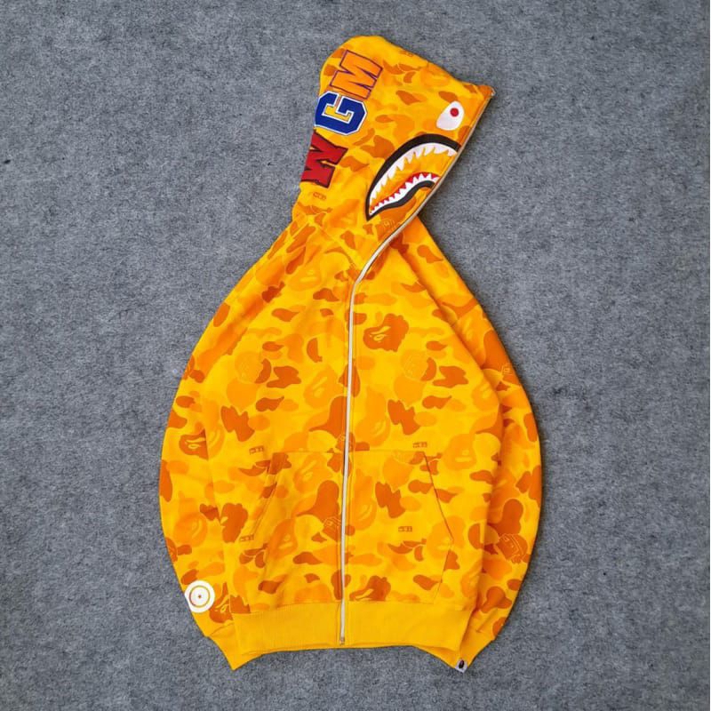 HOODIE ZIPPER BAPE X PUBG GOLD CAMO
