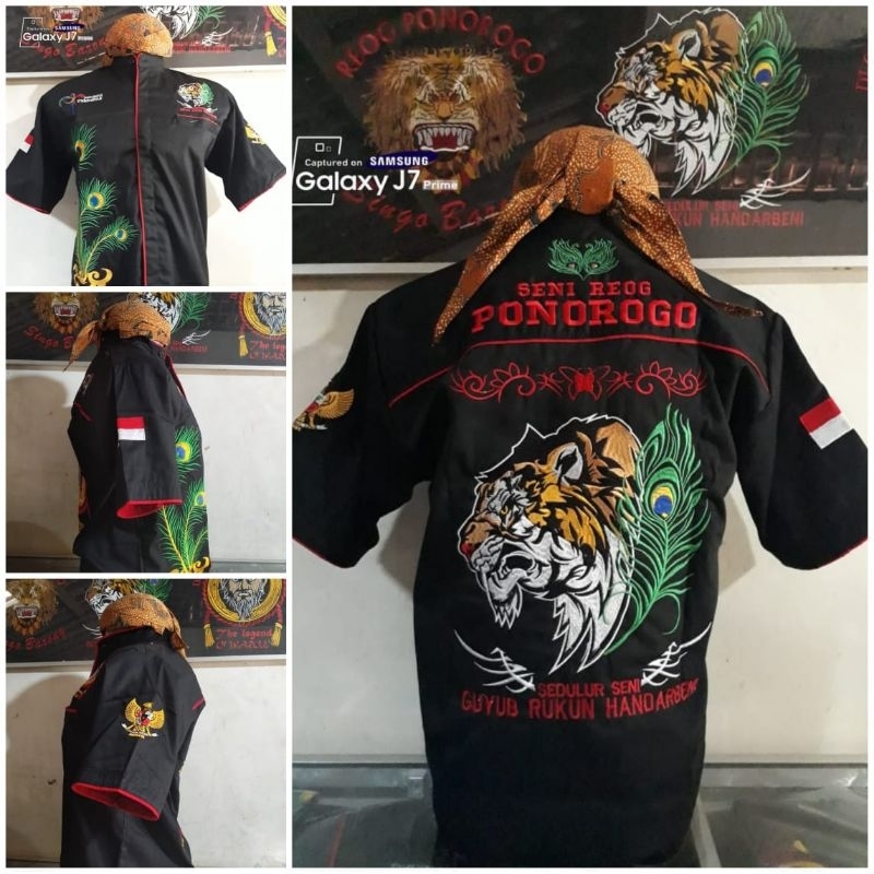 baju reog bordir / baju reog ponorogo / baju budaya