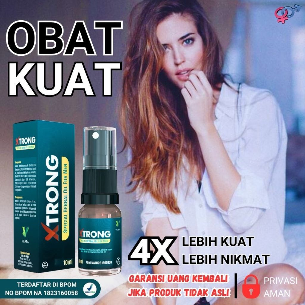 Xtrong Spray Tahan lama Durasi Bpom 100% ORIGINAL Kuat Herbal Tanpa Kebas