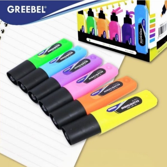 

Stabilo Highlighter HL-701 GREEBEL Per Lusin ( ISI 12 PCS )