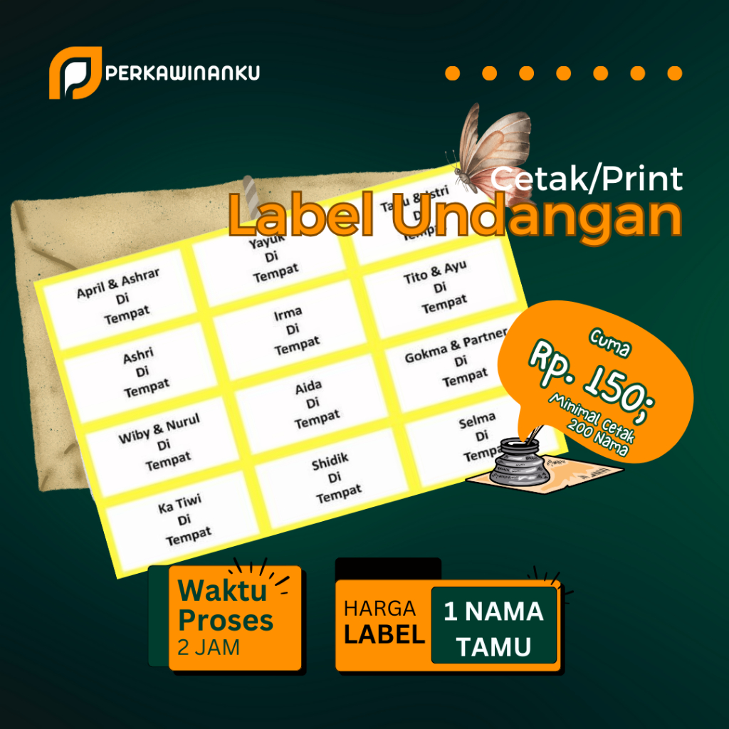 

Cetak Stiker Label Nama Undangan Pernikahan