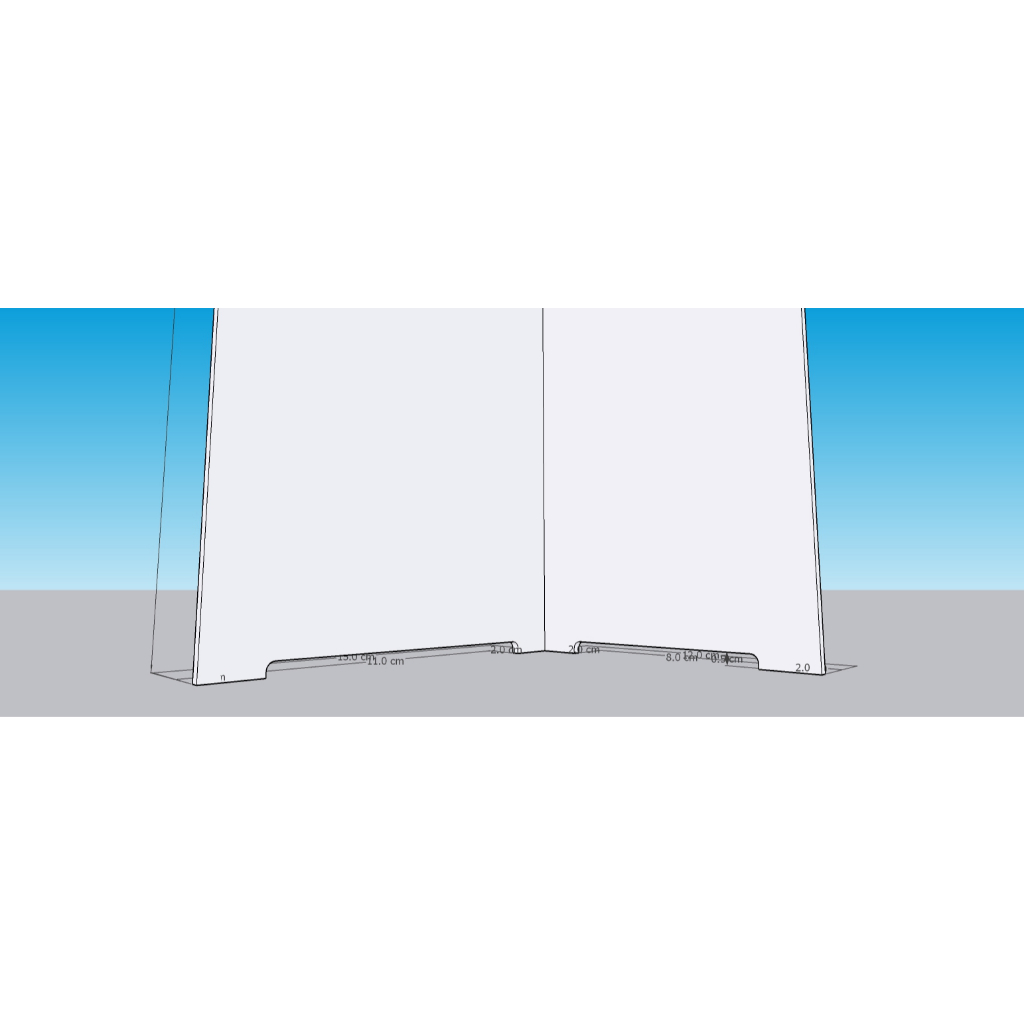 CUSTOM ACRYLIC SEKAT POMPA FILTER AQUARIUM BENDING L 12 X 15 X 50 CM