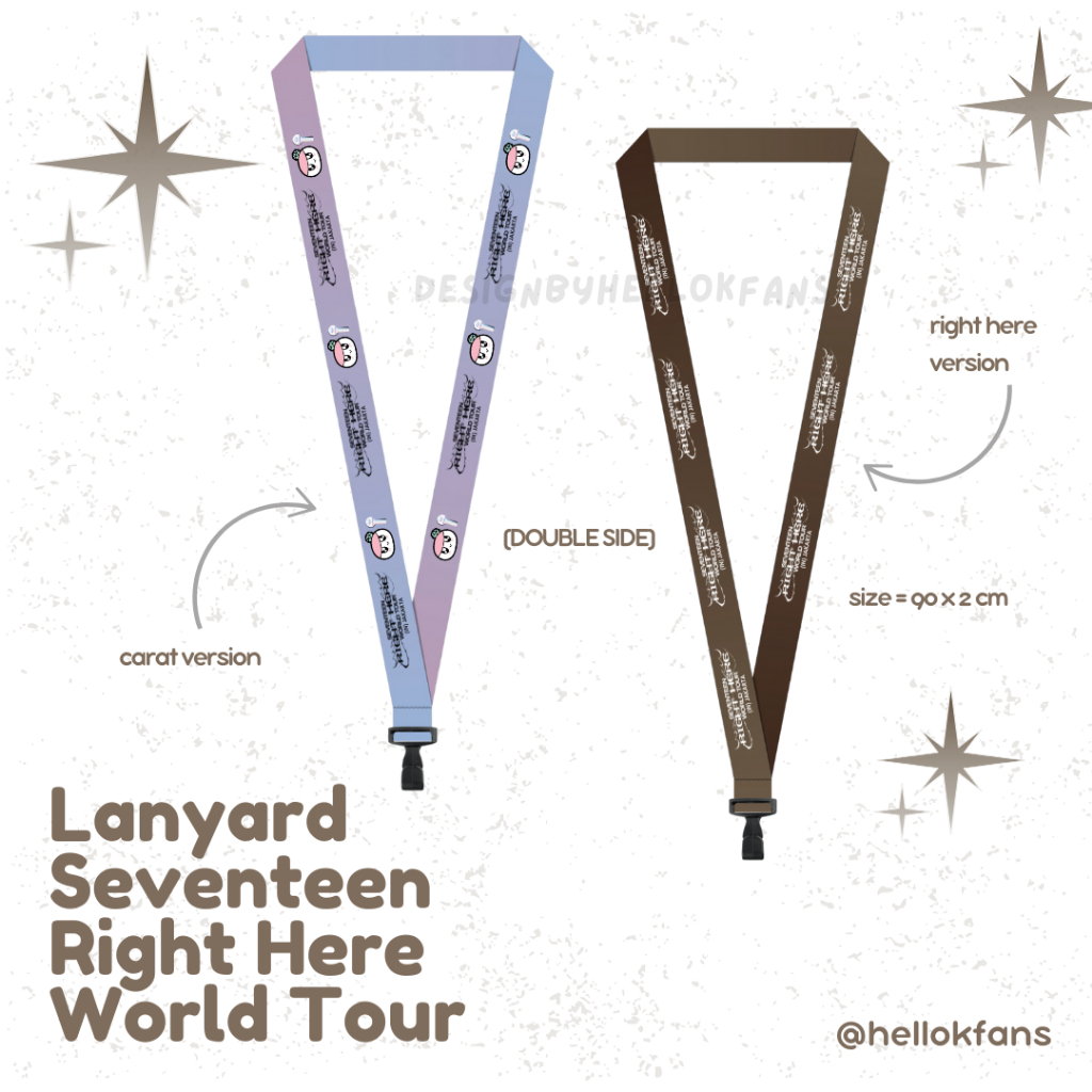

[READY STOCK] LANYARD SEVENTEEN RIGHT HERE WORLD TOUR IN JAKARTA