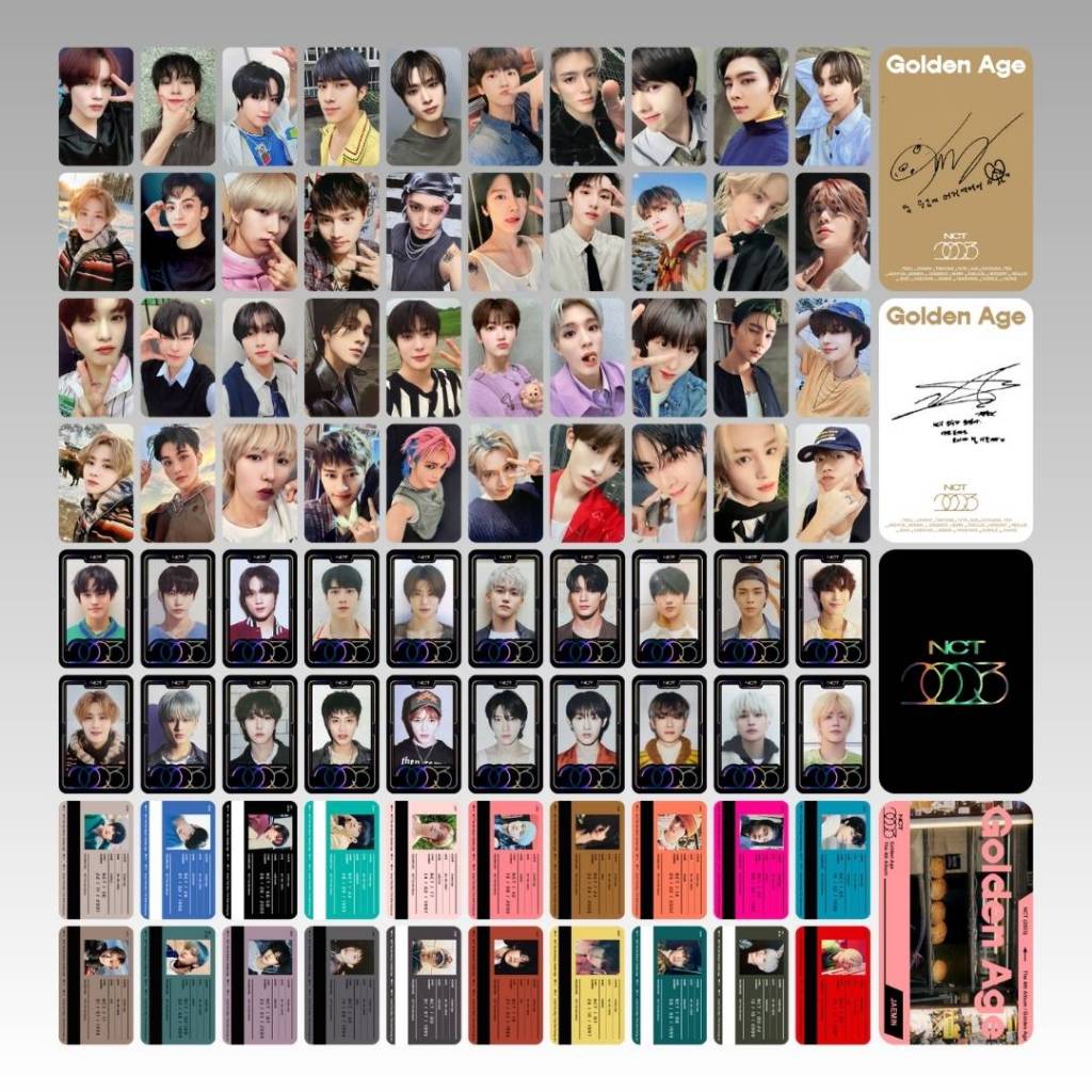 photocard nct golden age archiving id card collecting pc premium chenle haechan jaemin jeno jisung m