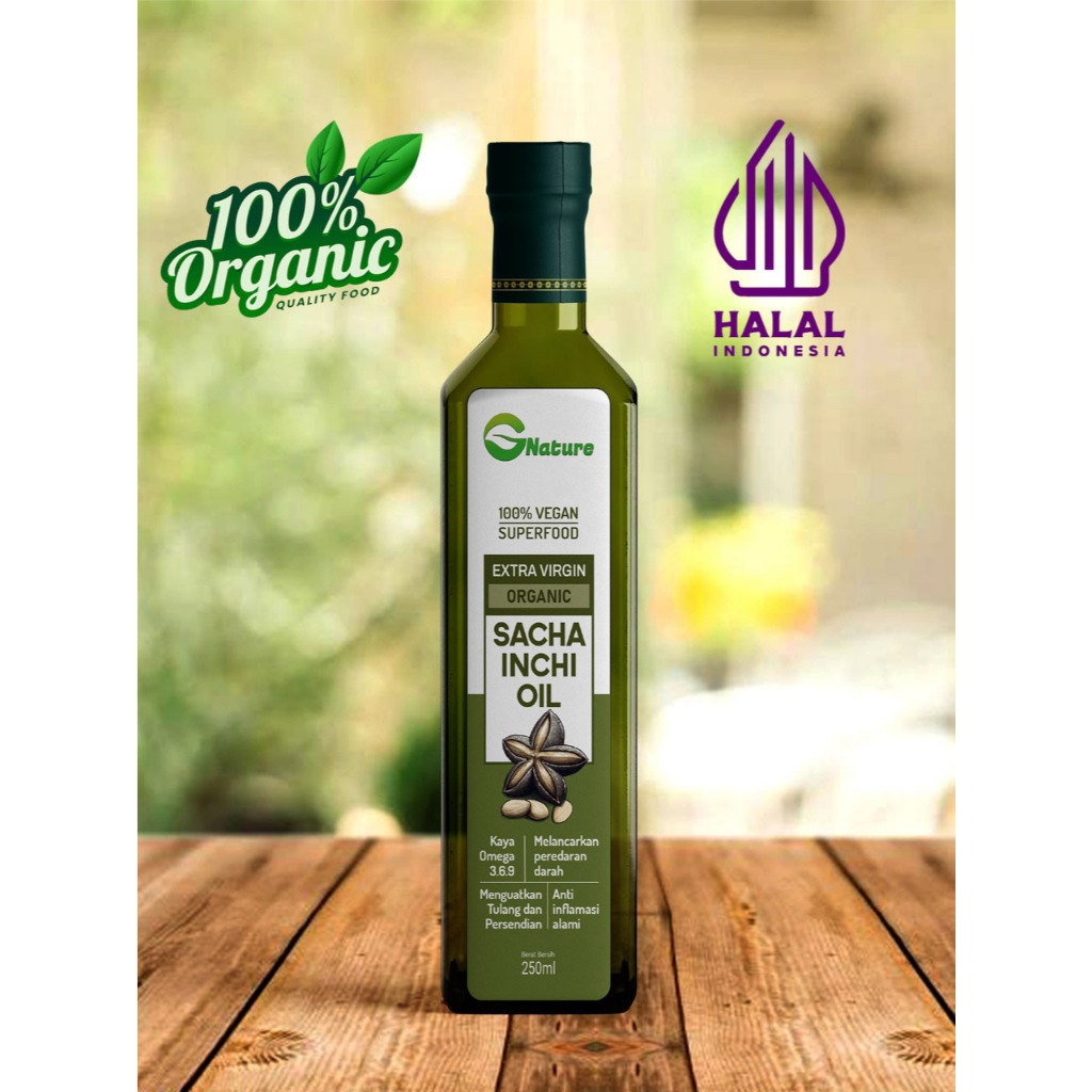 Minyak Sacha Inchi Oil 100% original murni organik ( 250/500 ml ) saca inci sacainci sanca ici sachi