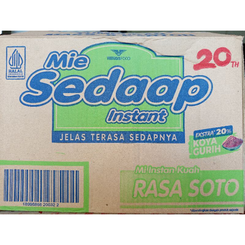 

mie sedaap soto 1 karton