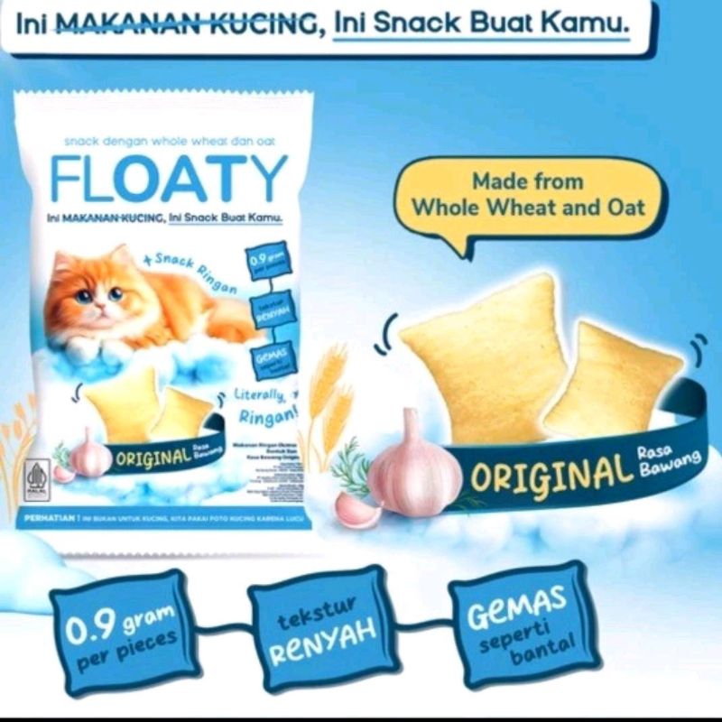 

Makanan Ringan / Cemilan Rasa Bawang / Snack / Snack HalalFloaty itu keren banget! Camilan ini punya bentuk seru yang kamu aja gak kepikiran!