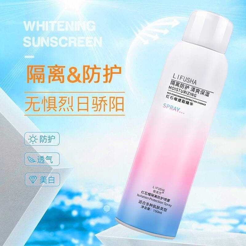 LIFUSHA WHITENING MOISTURIZING SPRAY / SUN SCREEN V7 ORIGINAL / MAYCREATE Whitening Sunscreen