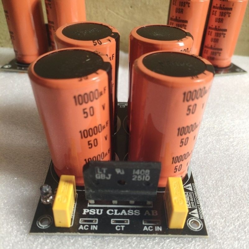 PSU 4 Elco 10000uf 50vol nichicon USR dilengkapi dioda 25A