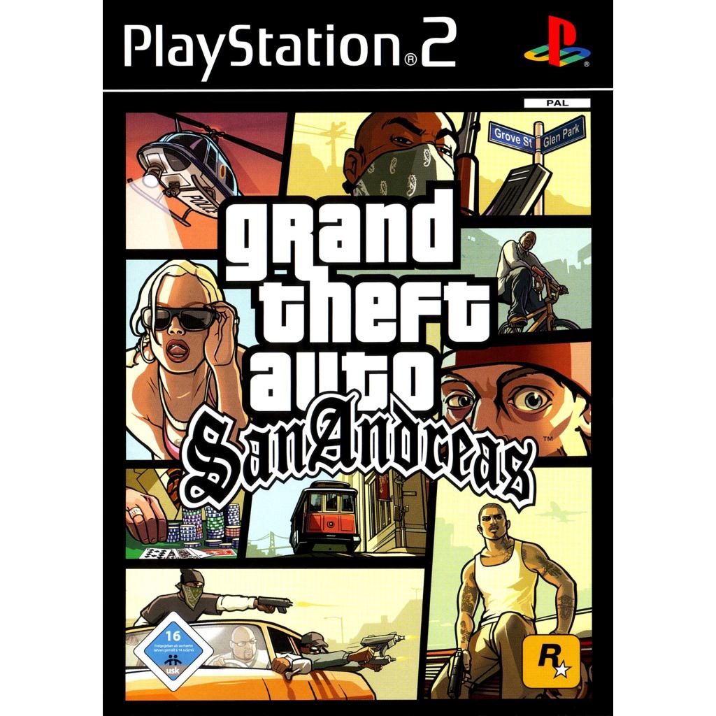 KASET PS2 GTA SAN ANDREAS