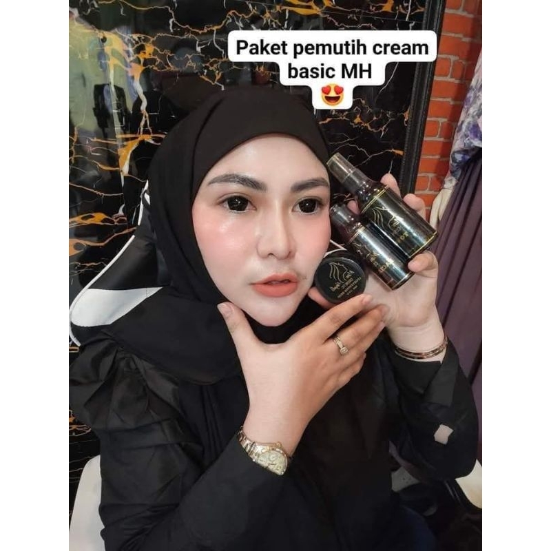 Habiskan Stok Paket MH Cosmetics kemasan baru MH whitening skin K.Hitam Lm Cream Ampuh memudarkan Fl