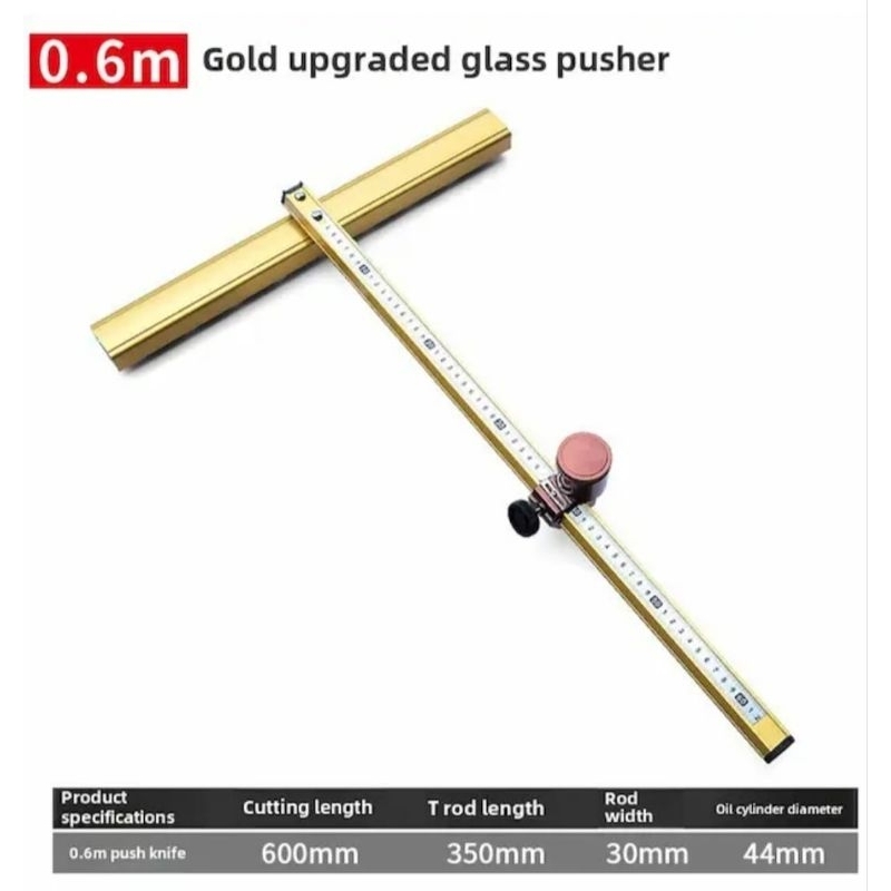 Glass Tile T Cutter 60 Cm Alat Pemotong KacaLurus Bentuk T / Jangka Potong Keramik kaca ubin 3-15 go