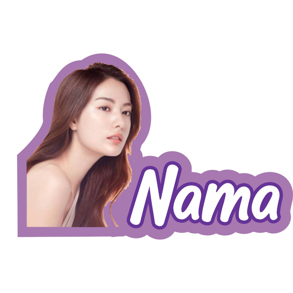 

Stiker Foto dan Tulisan Nama Custom - Cetak Photo Sticker Waterproof STIKER FOTO NAMA BUCIN