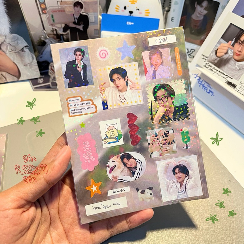 

(READY) FANMADE - ENHYPEN ENHA STIKER SHEET // STAR HOLO [gin.gin.room]
