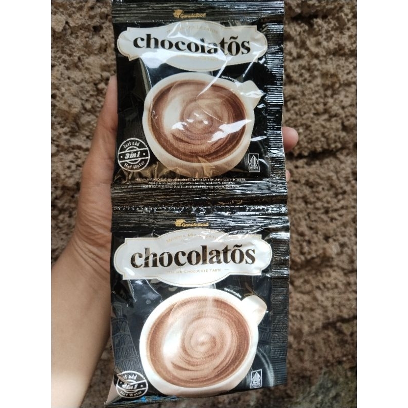 

Chocolatos Cokelat Drink 1 Renceng isi 10 Sachet