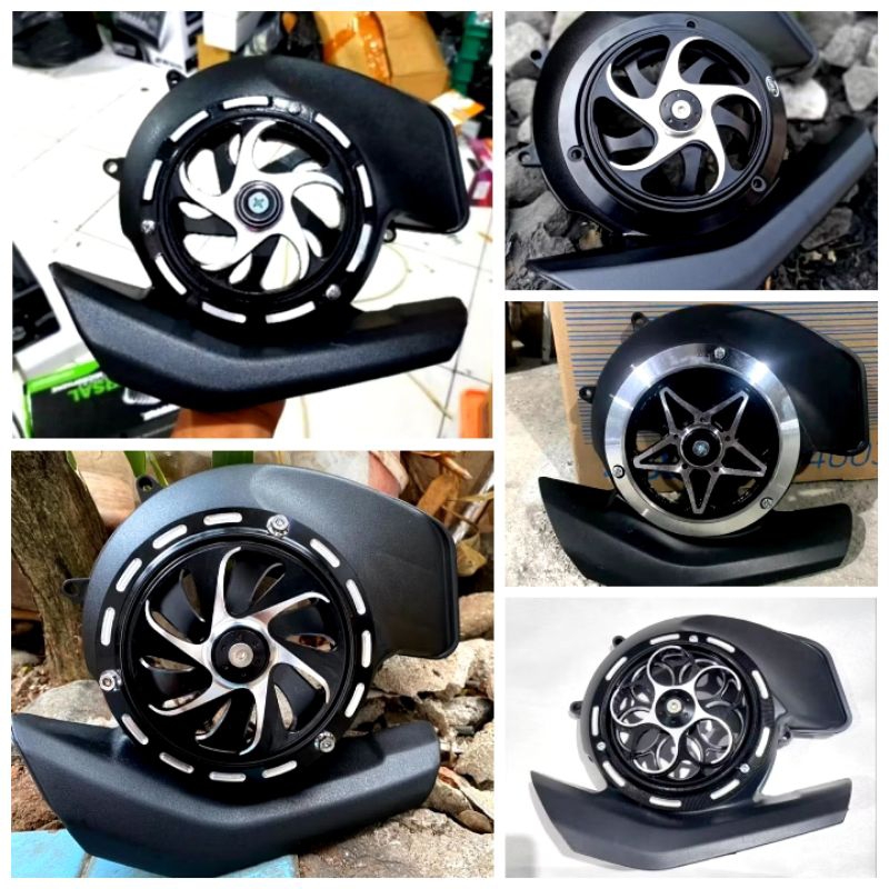 Cover tutup kipas mio m3 set spiner yamaha mio m3/ mio s / mio z / fino 125/soul gt 125cc tutup kipa