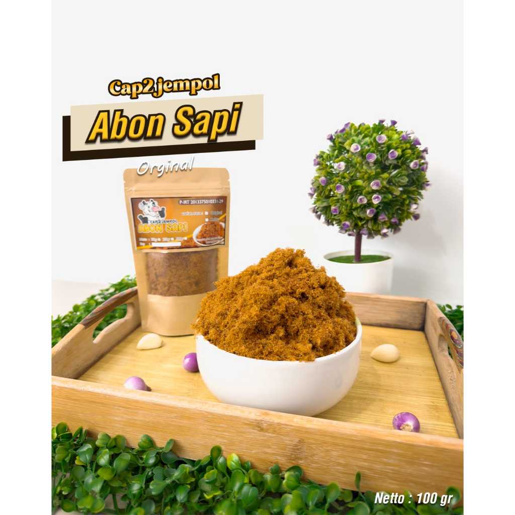 

Abon Cap Dua Jempol Abon Sapi SUPER 100gr Rasa Pedas Manis Gurih Daging Sapi Asli