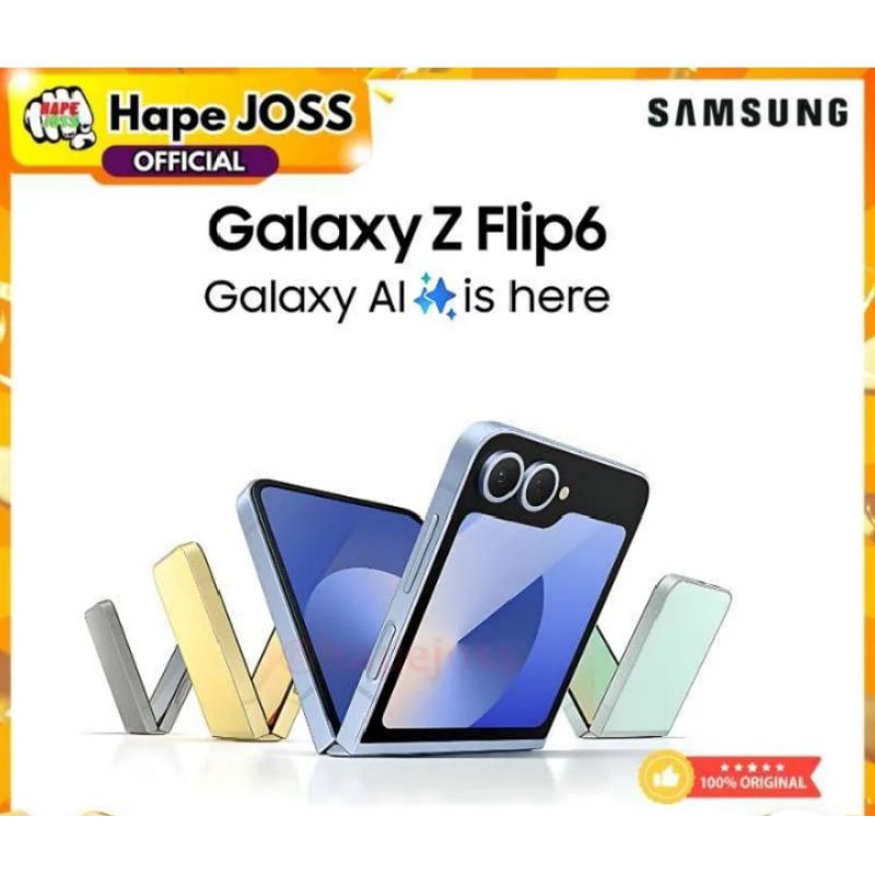 Samsung Galaxy Z Flip6 [12/256GB] - Smartphone AI, Smartphone Lipat, Android, Kamera 50MP