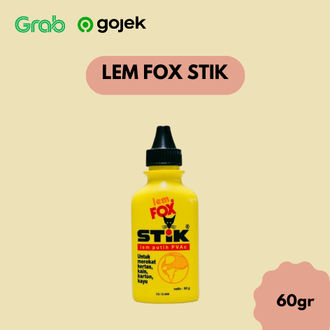 

Lem Fox Stick - Lem Putih PVAC 60 Gram
