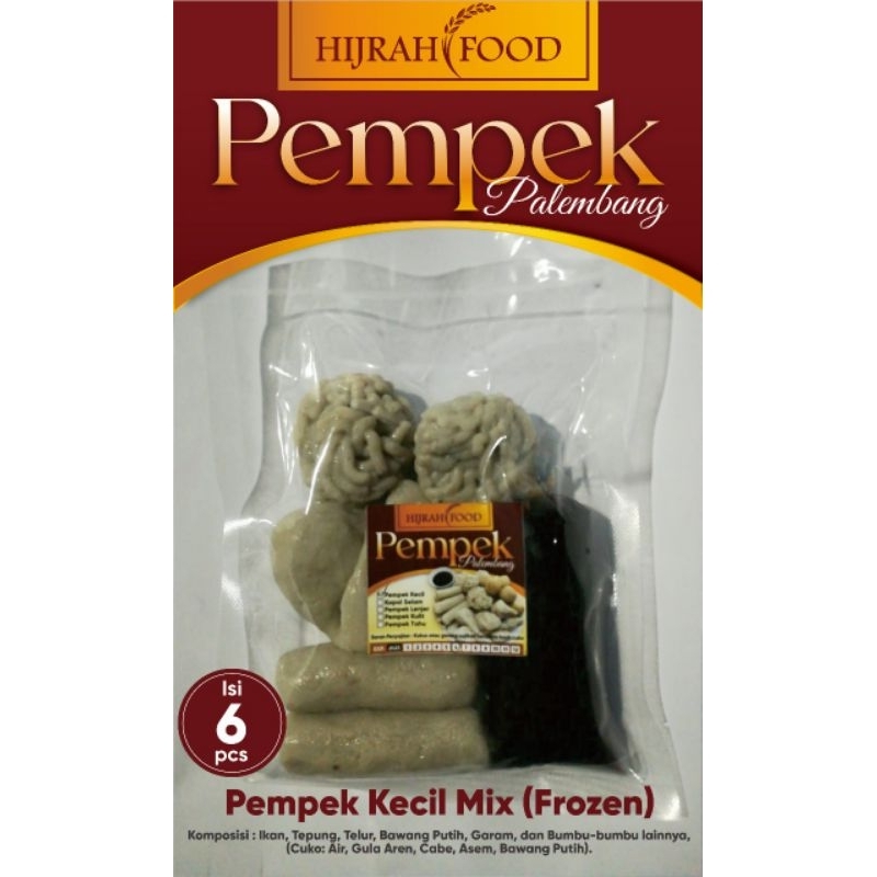 

[6 PCS] PEMPEK KECIL MIX - FROZEN PAKET HEMAT - PEMPEK HIJRAH (Hijrah Food) Asli Palembang