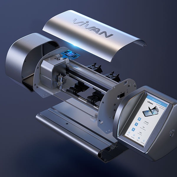 VIVAN VQM3000 PRO Mesin Cutting AG Hydrogel Smart Plotter Gray